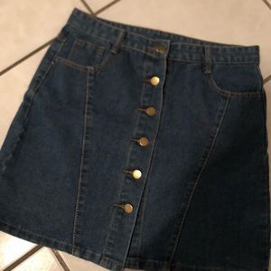 Denim Mini Skirt